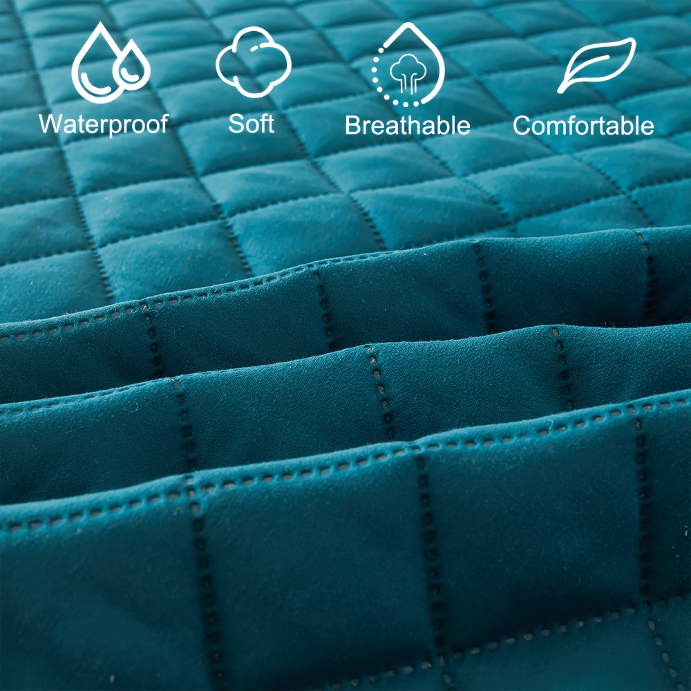 Waterproof Mattress Protector Breathable - 1 Pezzo Coprimaterasso Trapuntato Impermeabile, Lavabile
