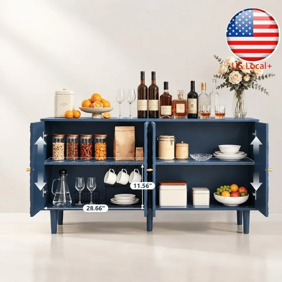 Storage & Organization - 59 Credenza con vani contenitori per