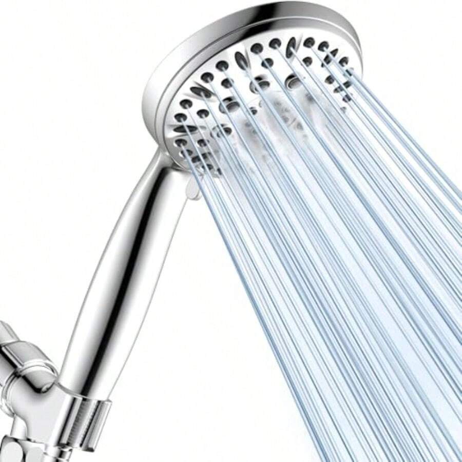 High Pressure Shower Head Handheld - Soffione doccia con 6 modalità di