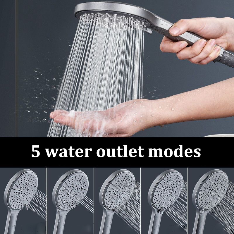 Soffione doccia nero con 5 mod - High Pressure Shower Head Handheld recensione e prezzo