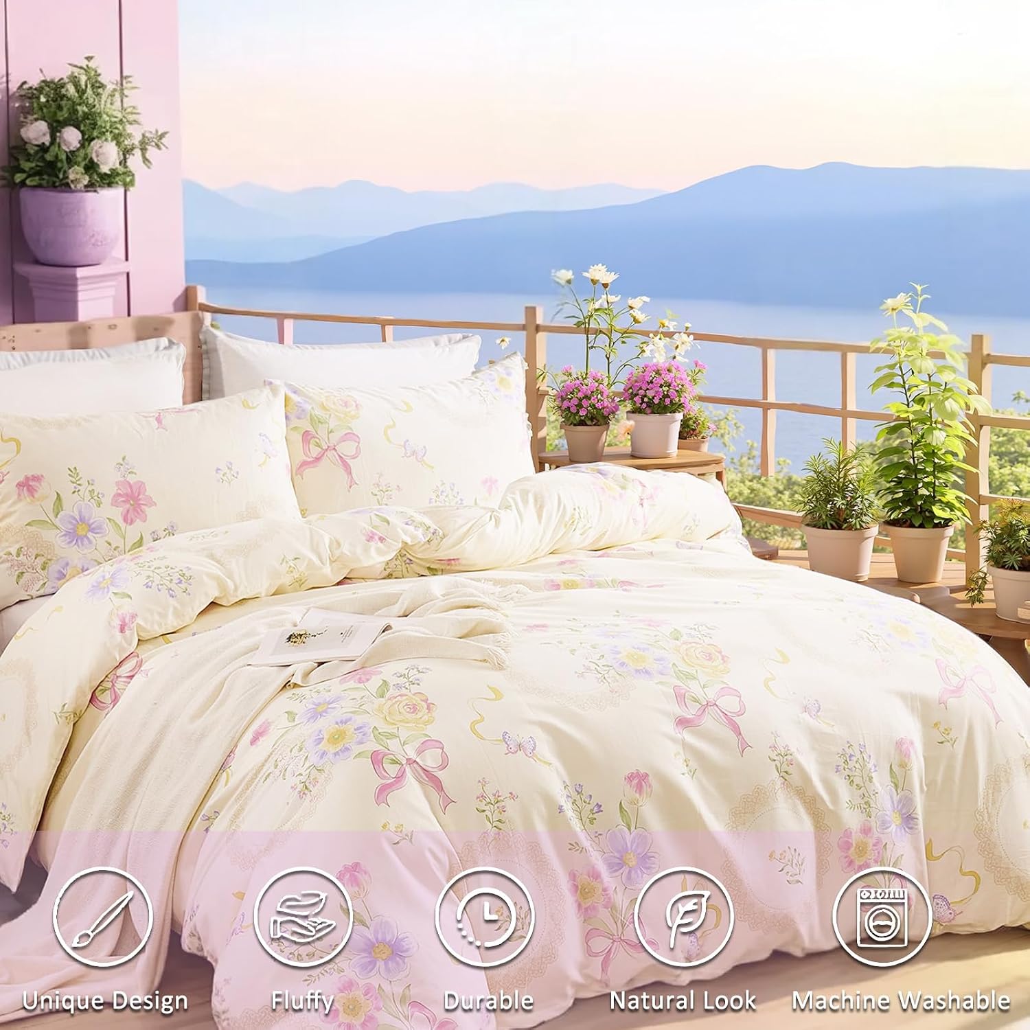 Copripiumino con motivo florea - Aesthetic Floral Duvet Cover recensione e prezzo