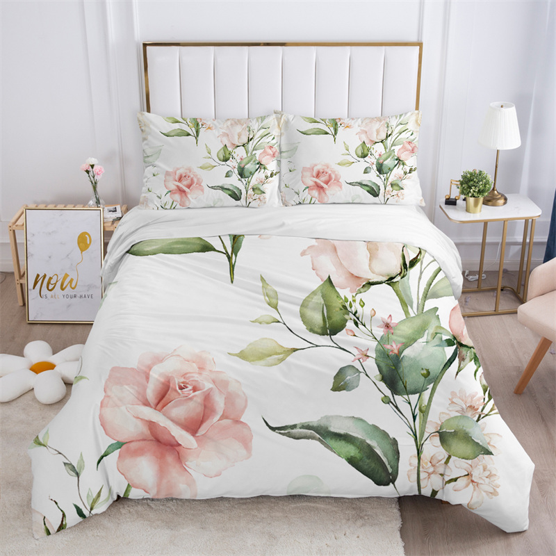 Set biancheria da letto bianca - Aesthetic Floral Duvet Cover recensione e prezzo