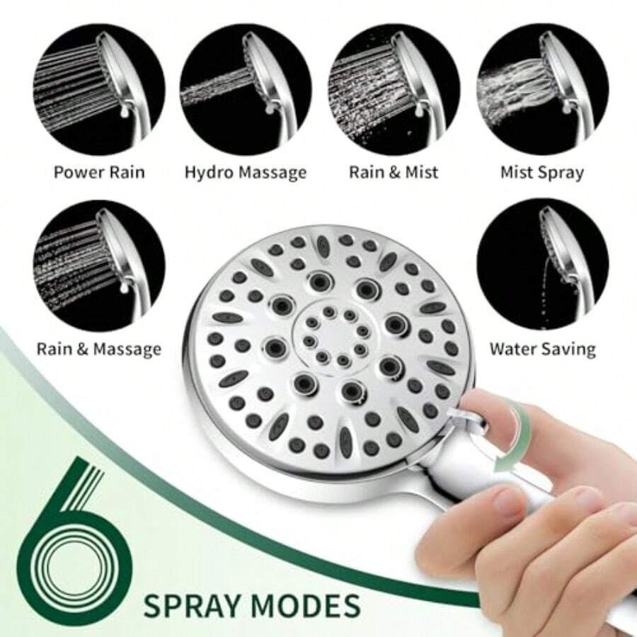 Soffione doccia con 6 modalità - High Pressure Shower Head Handheld recensione e prezzo