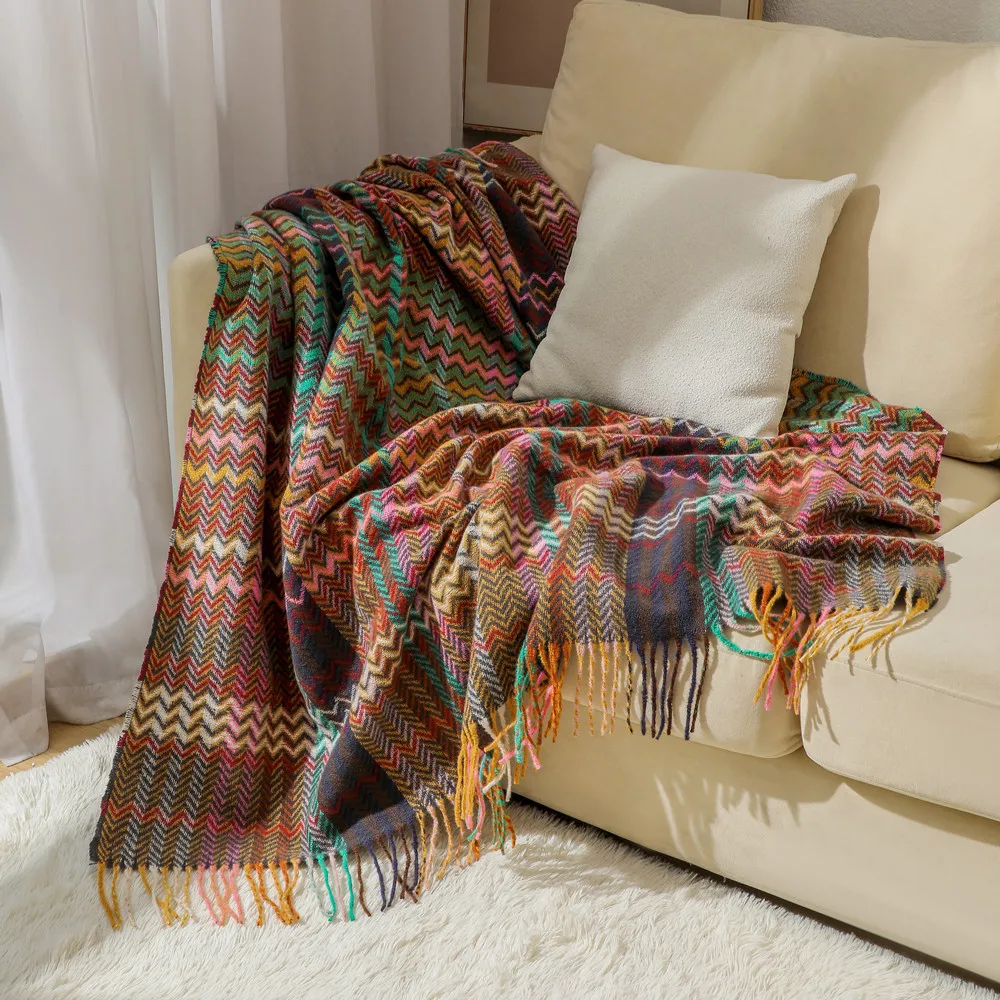 Coperta Boho Wave con Nappine, - Boho Throw Blanket Fringe recensione e prezzo