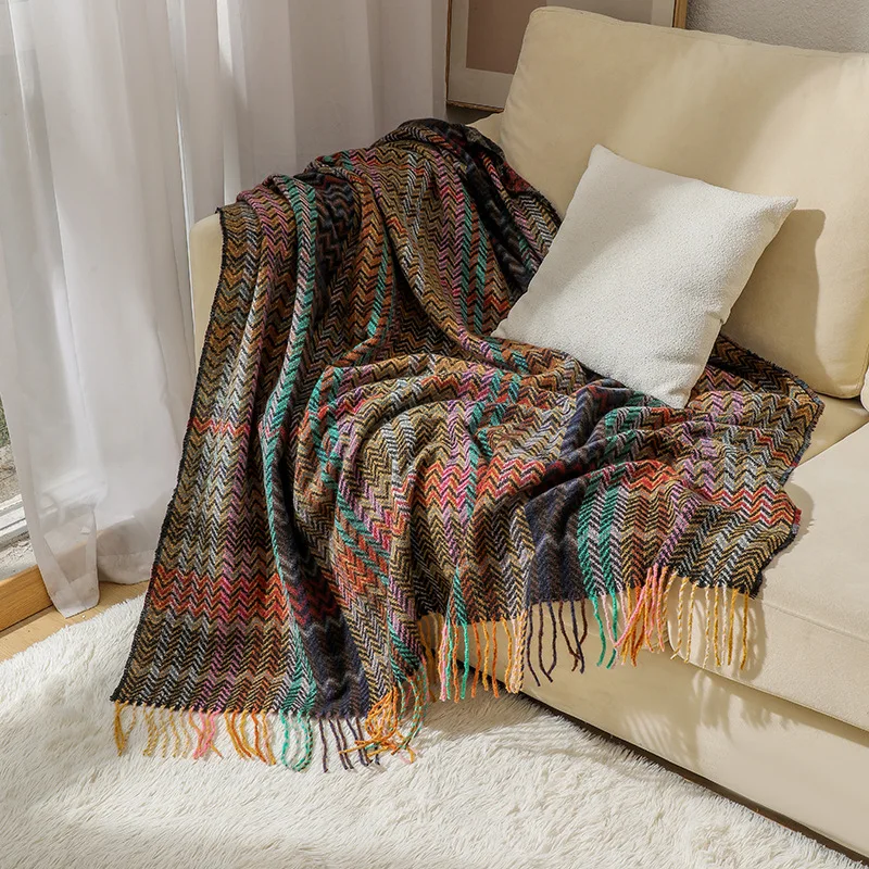 Coperta Boho Wave con Nappine, - Boho Throw Blanket Fringe recensione e prezzo