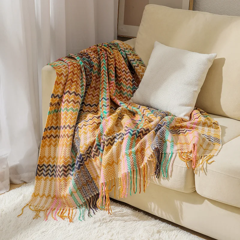 Coperta Boho Wave con Nappine, - Boho Throw Blanket Fringe recensione e prezzo
